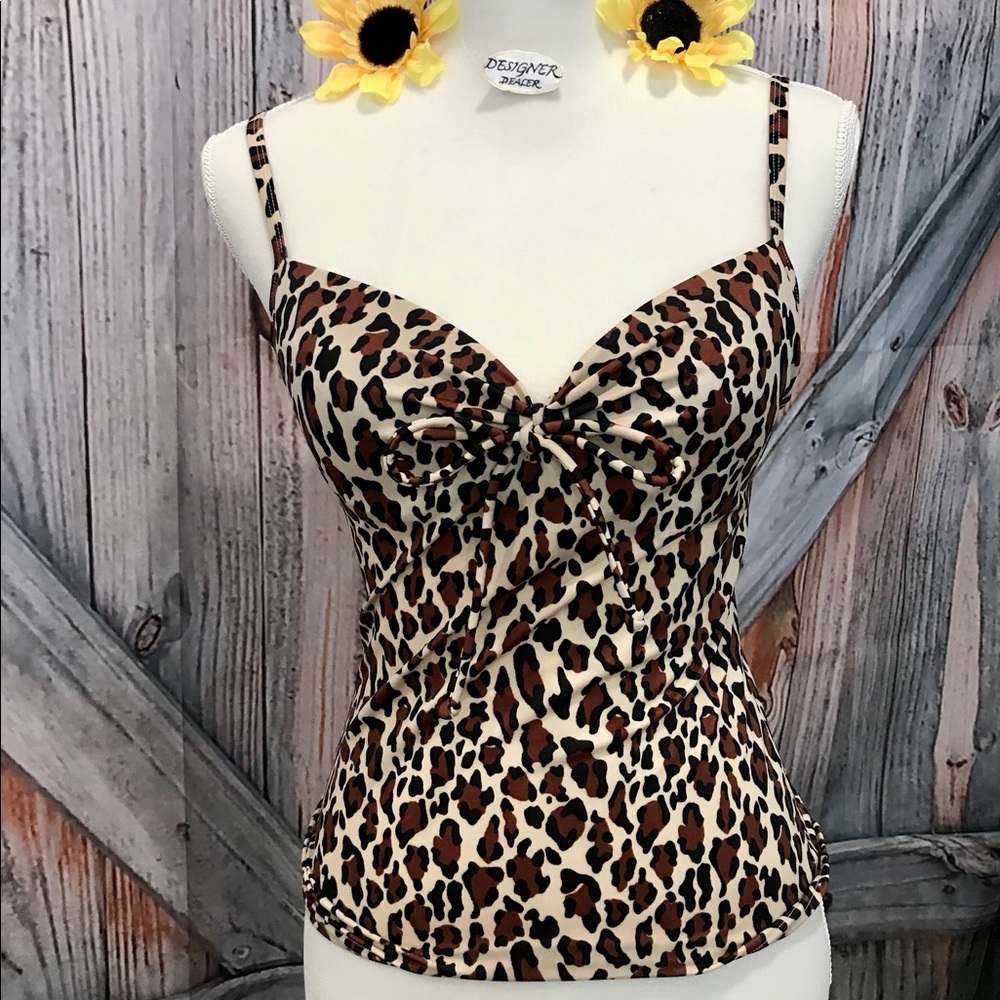 VICTORIA's SECRET Animal Print Tankini 34A VGV! - Picture 1 of 8